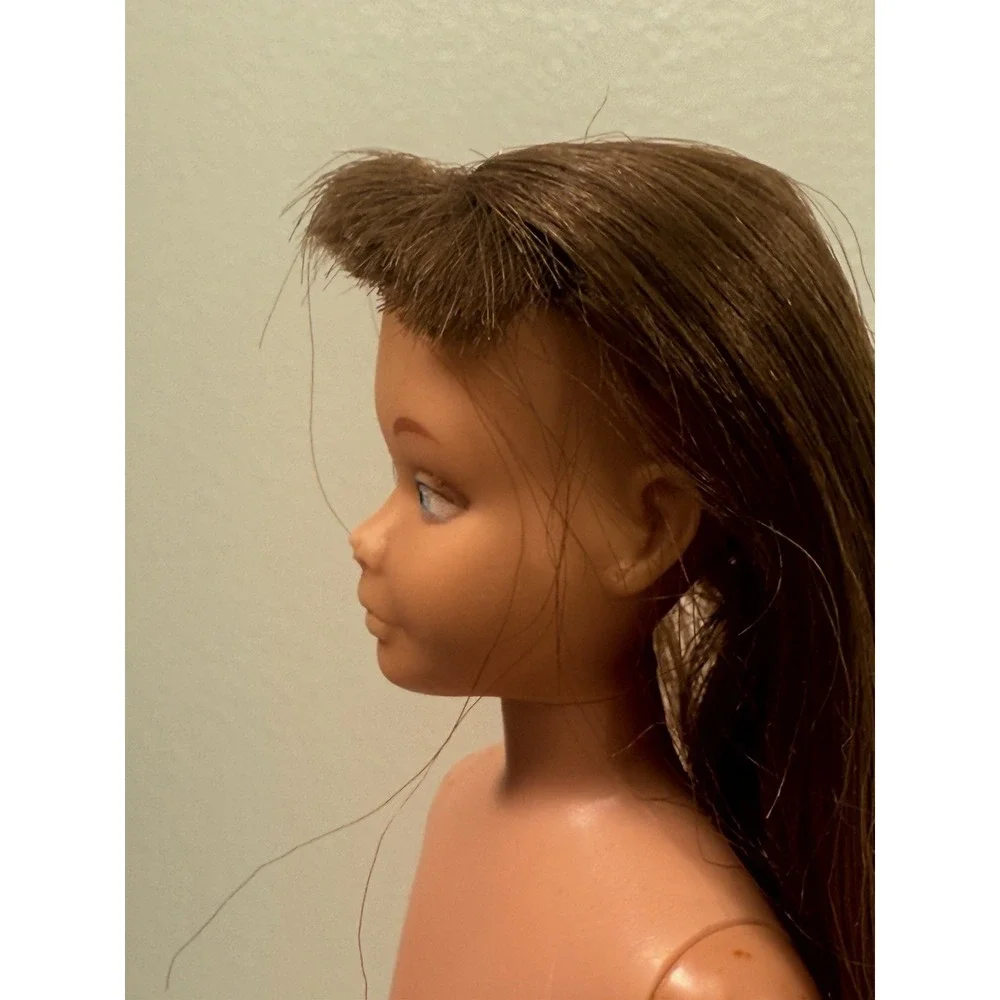 Vintage 1963 Skipper Doll 0950 Light Brunette Straight Leg Mattel Barbie Early